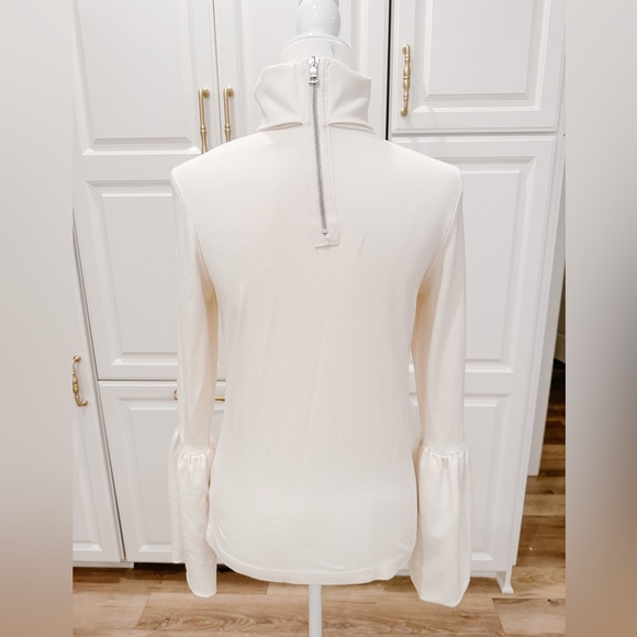 Torn by Ronny Kobo Ivory Belle Sleeve Turtleneck - Picture 2 of 9